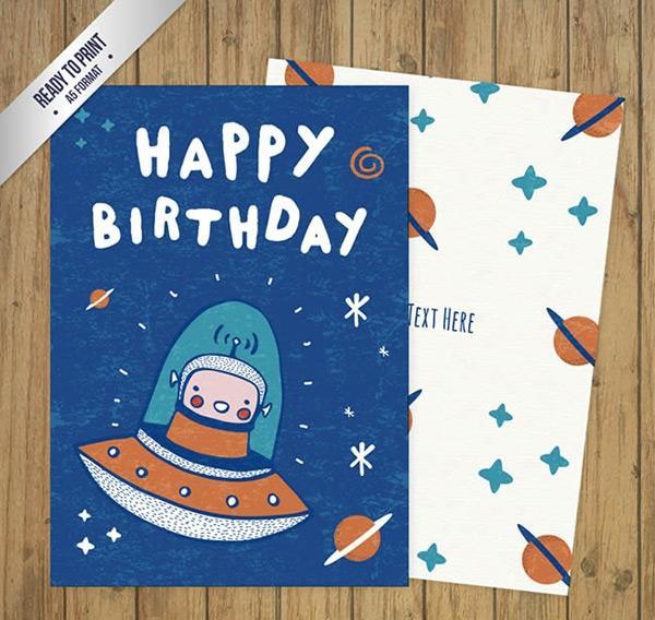 外星人生日贺卡