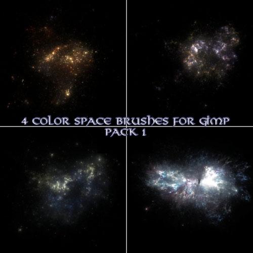4款高清晰宇宙星空&nbsp;GIMP&nbsp;画笔笔刷&nbsp;（之一）&nbsp;&nbsp;&nbsp;