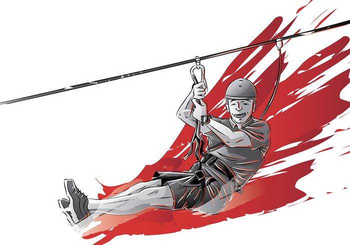 Zipline免费矢量