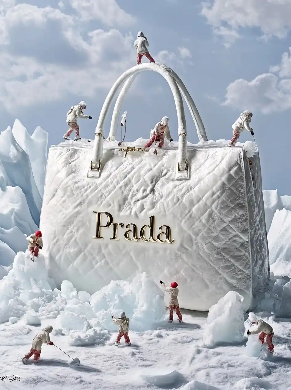 Ice Sculpture Handbag Creation Midjourney提示词