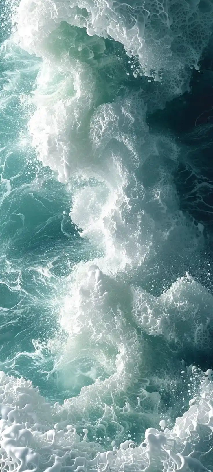 Fractal Sea Foam Waves Midjourney提示词