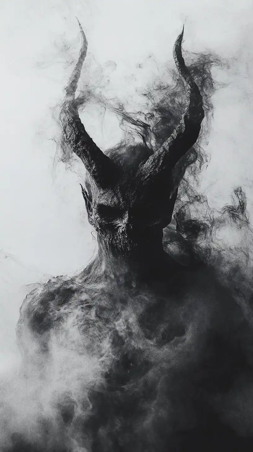Psychedelic Demon Fog Poster Midjourney提示词