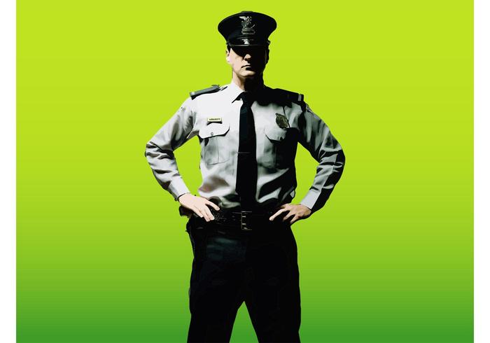 安全警卫矢量