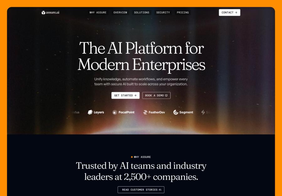 Assure · Free AI Framer Template