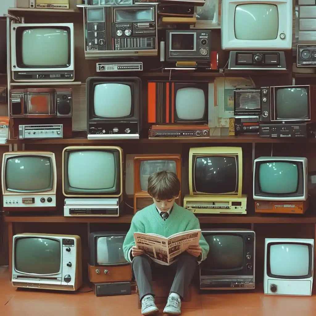 Modern Boy with Media Midjourney提示词