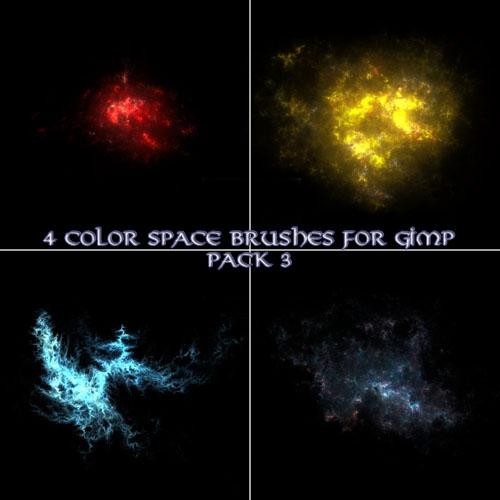 4款高清晰宇宙星空&nbsp;GIMP&nbsp;画笔笔刷&nbsp;（之三）&nbsp;