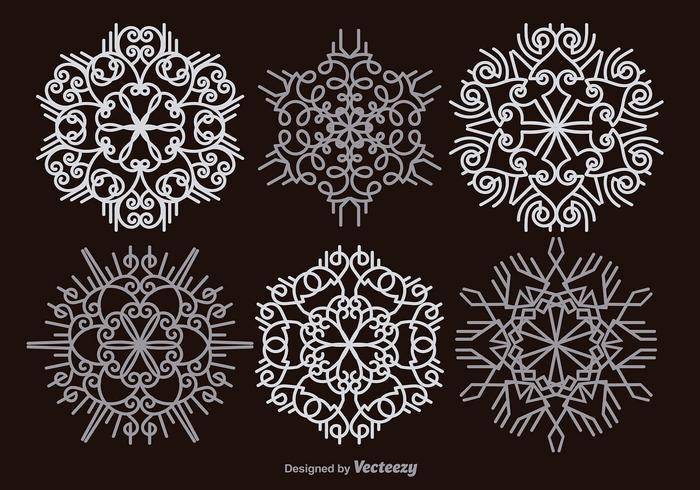 白色的雪花