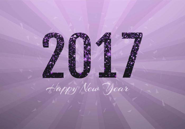 免费矢量新年2017年背景