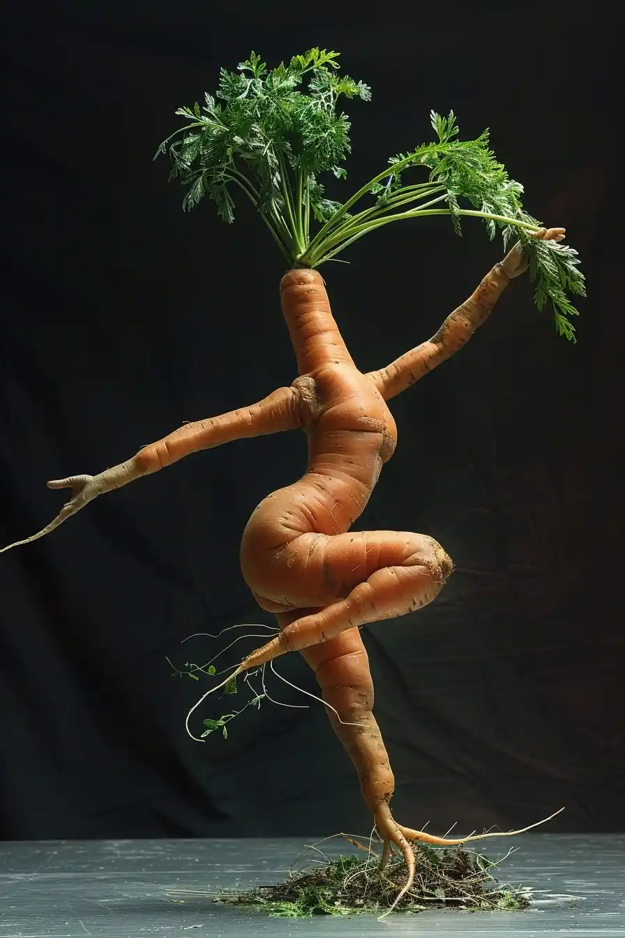 Carrot Woman Samba Dance Midjourney提示词
