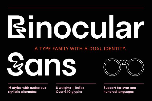 70 OFF Binocular Sans Font Family