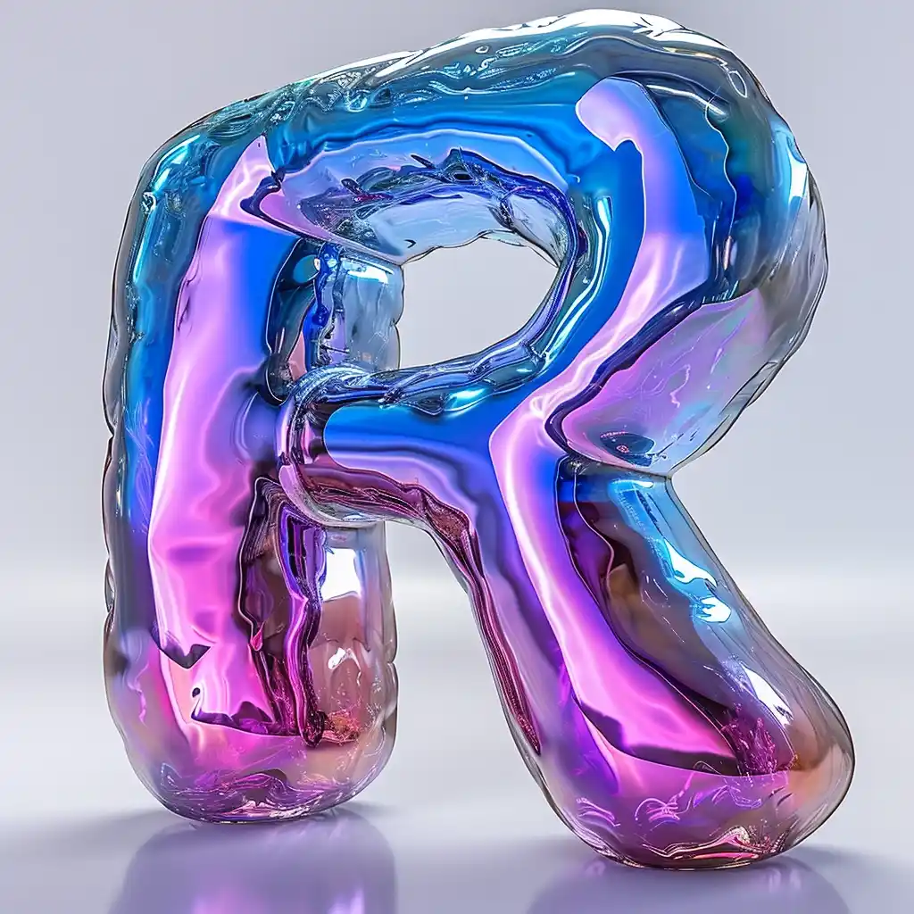 Glassy Organic R Midjourney提示词