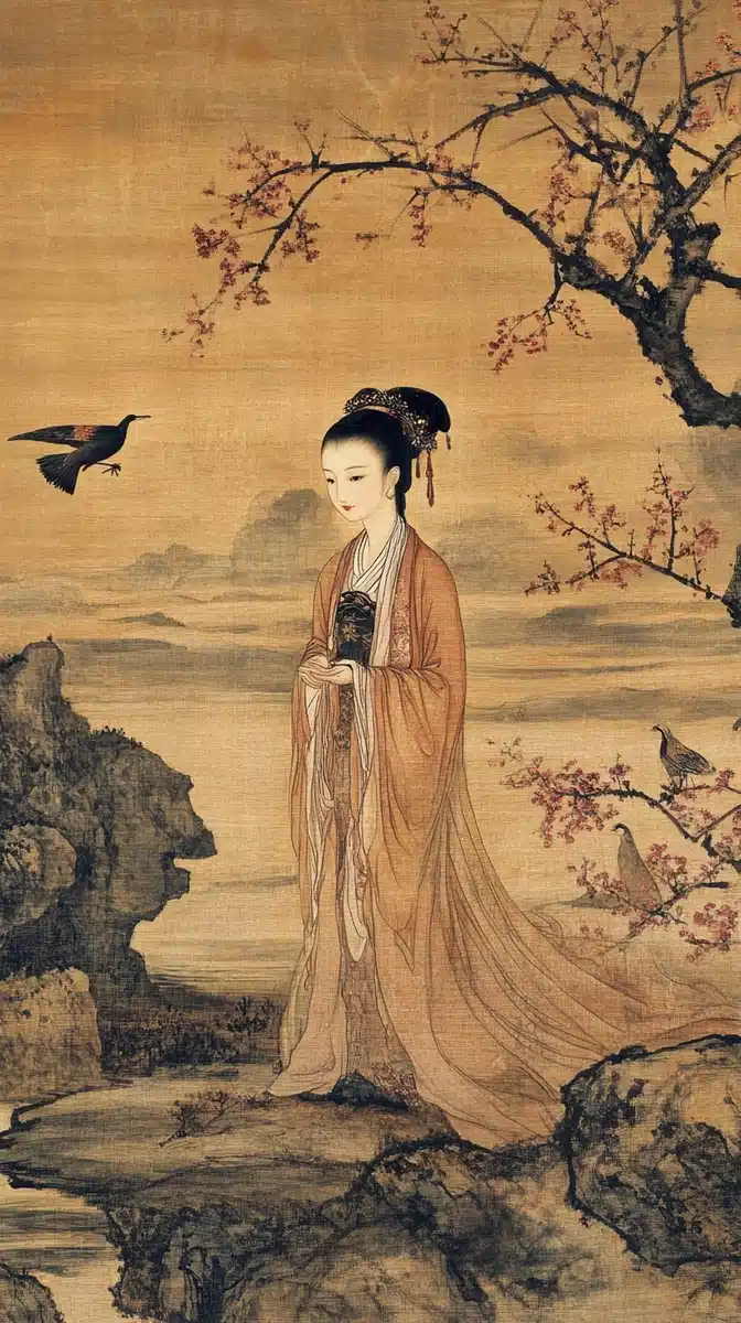 Tang Dynasty Landscape Painting Midjourney提示词