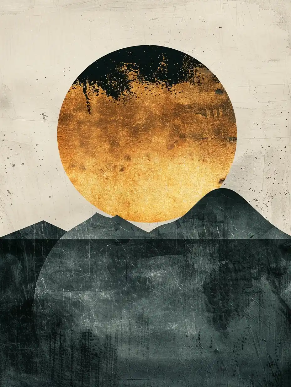 Minimalist Abstract Poster Midjourney提示词