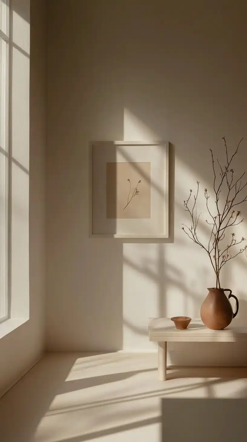 Modern White Living Room Midjourney提示词