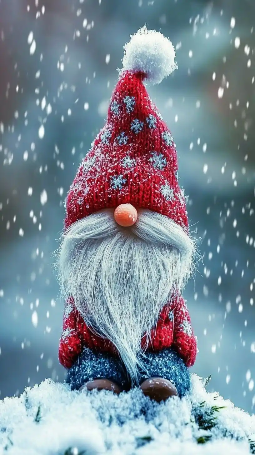 Winter Gnome Illustration Midjourney 提示词生成效果