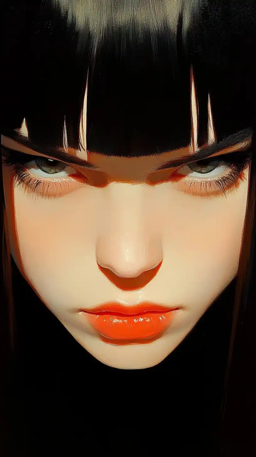Carnelian-Eyed Portrait Midjourney提示词
