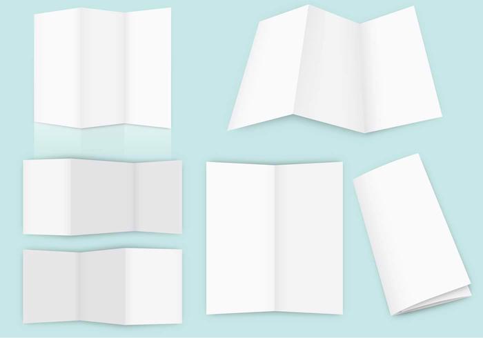 空折叠小册子矢量