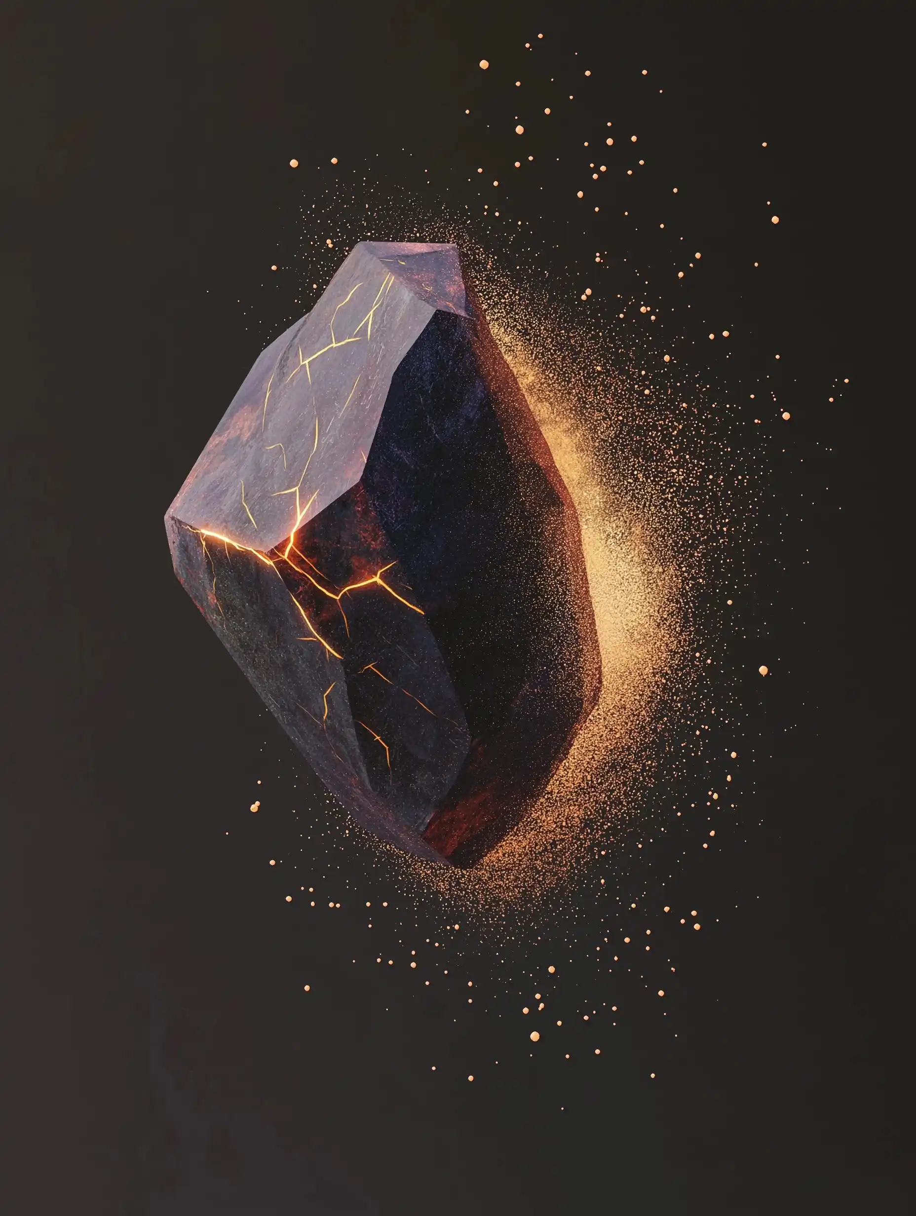Floating Crystal in Space Midjourney提示词