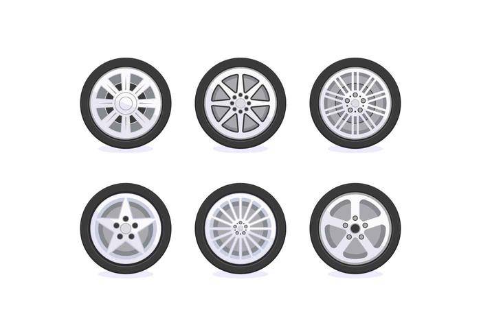免费独特的Hubcap矢量