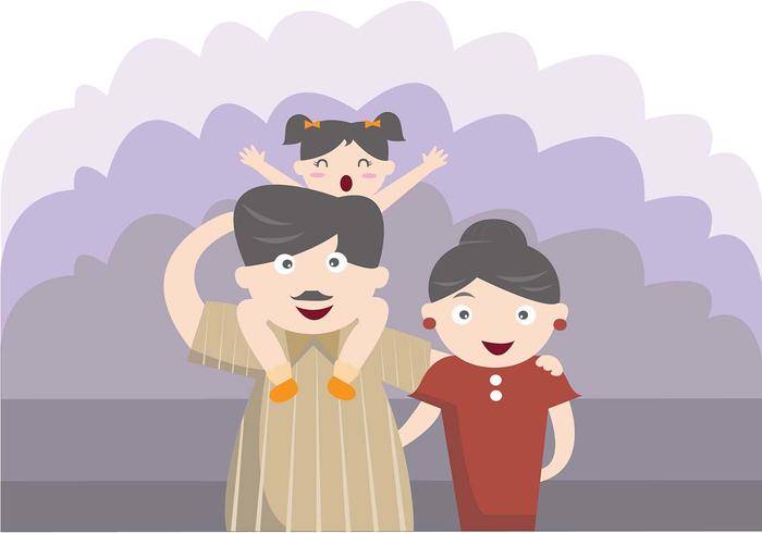 愉快的Familia传染媒介