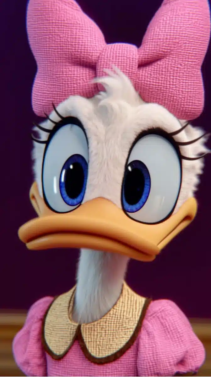 Daisy Duck in Modern Animation Midjourney提示词