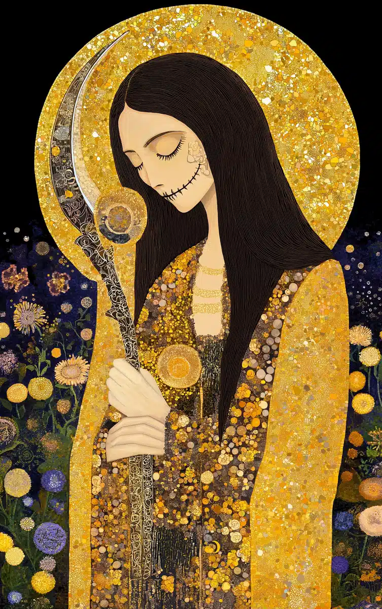 Santa Muerte Portrait Christensen Style Midjourney提示词