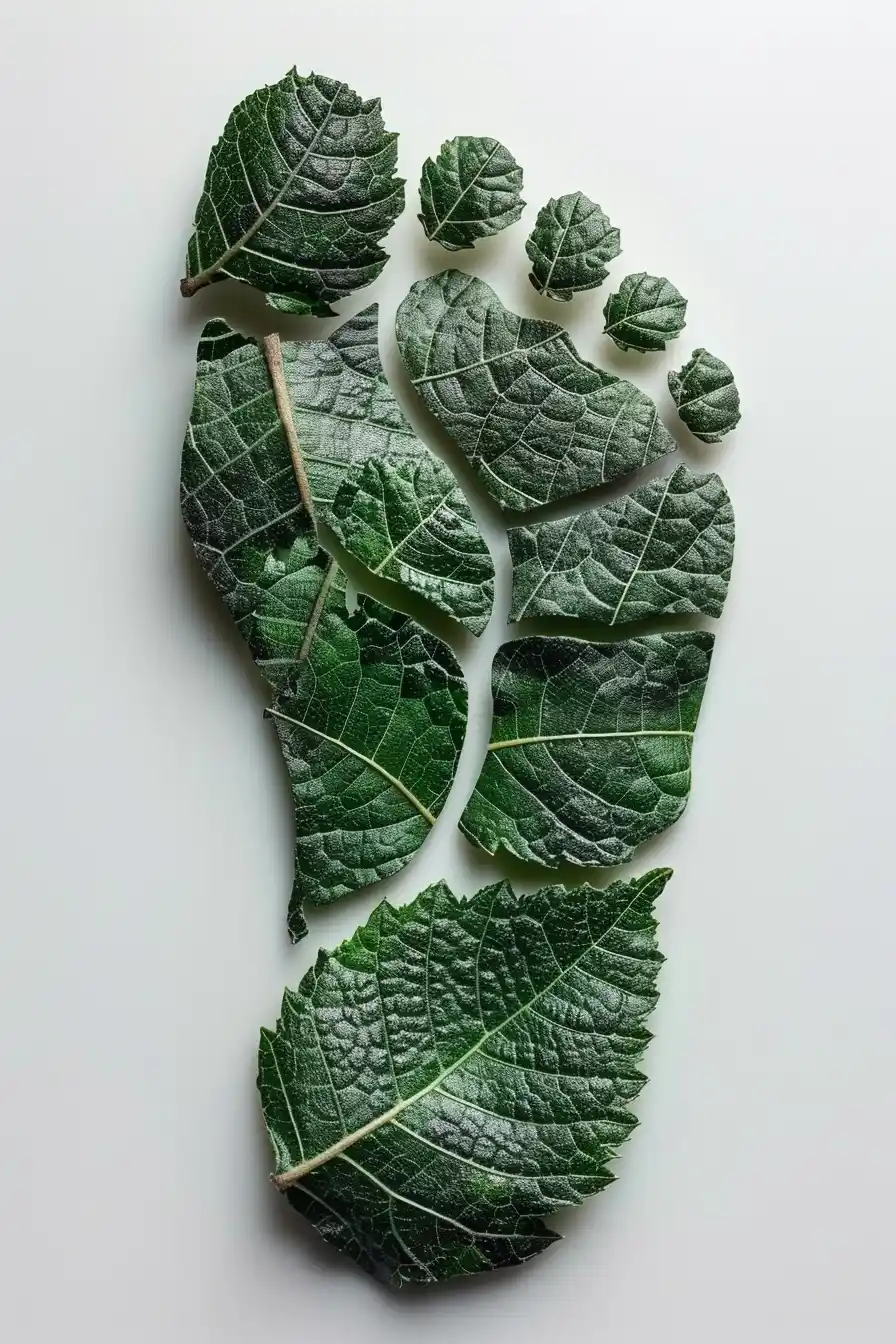 Leafy Footprint Top View Midjourney 提示词生成效果