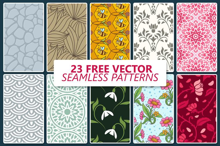 23-Free-Vector-Seamless-Patterns（23个无缝壁纸）