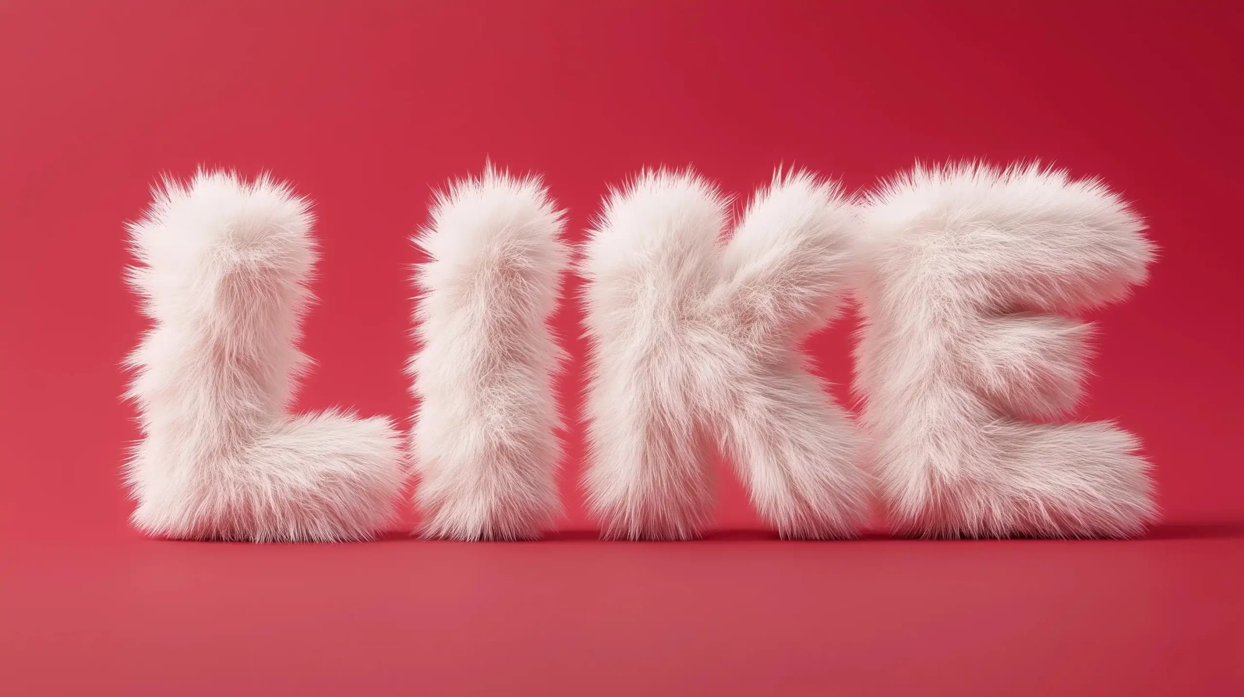 3D Fur LIKE Typography Midjourney提示词