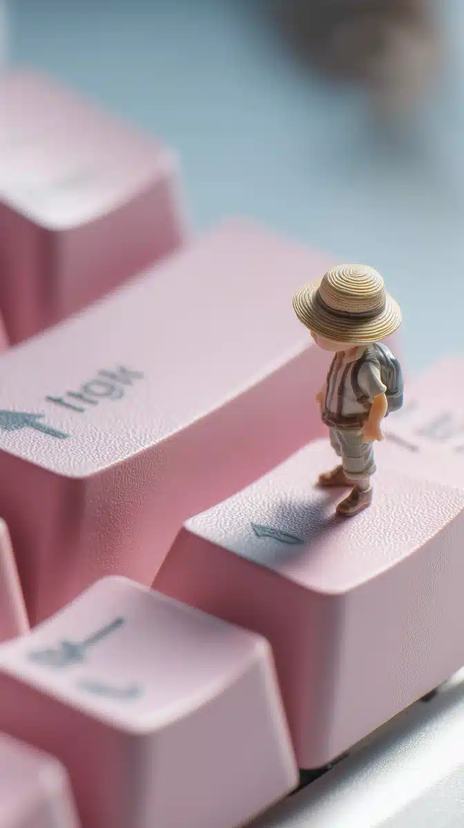 Macro Doll by Keycap Midjourney提示词
