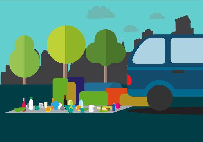 Carboot插图销售背景