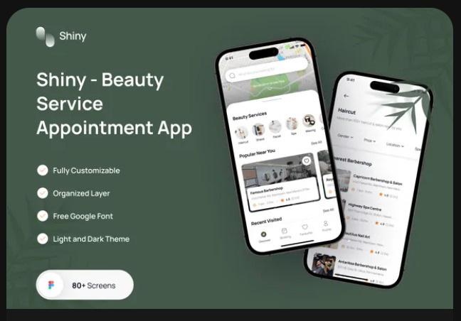 Shiny - Book Beauty Service App