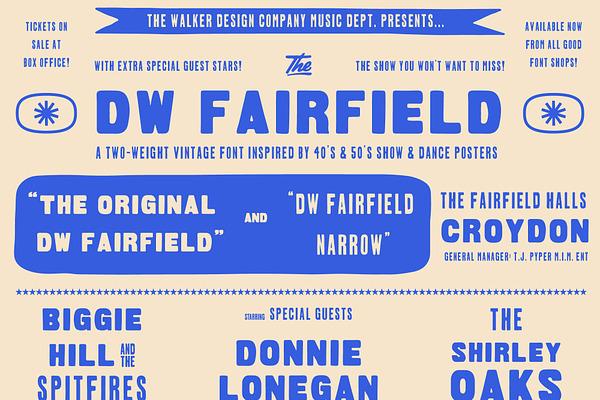 DW Fairfield Vintage Font Duo