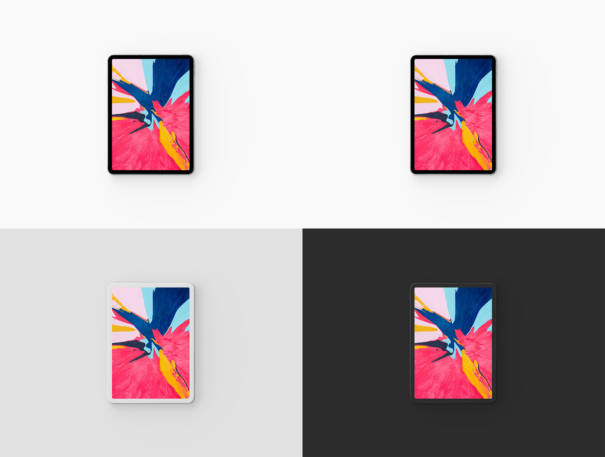 适用于Photoshop，iPad Pro 2018样机的简单iPad Pro 2018样机