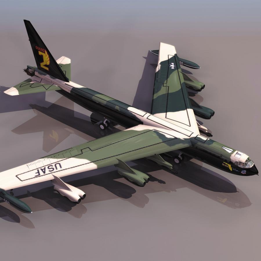 美国B52轰炸机3D模型