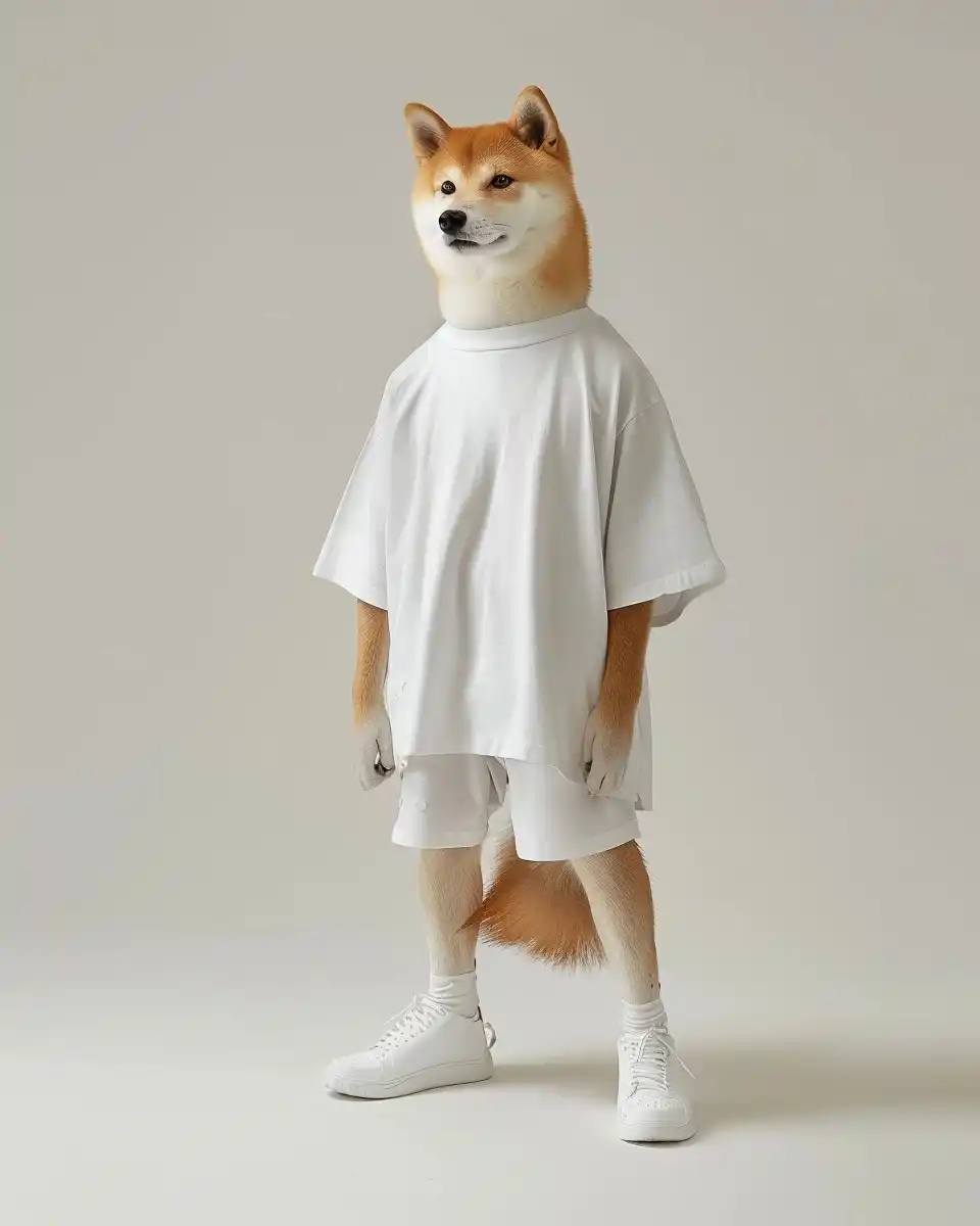 Fashion Shiba Inu Studio Midjourney提示词