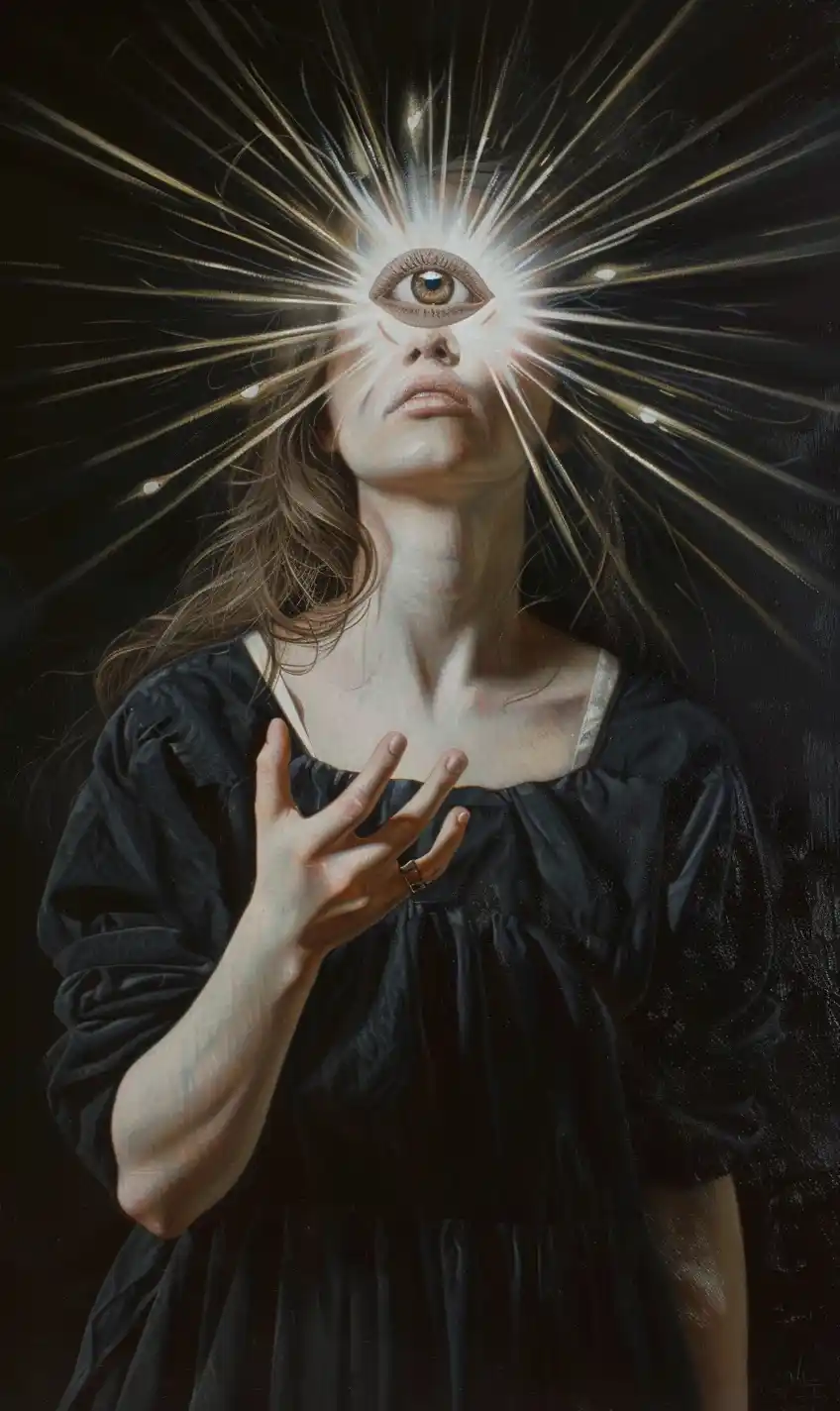 Classical Realism Eye Hold Midjourney 提示词生成效果