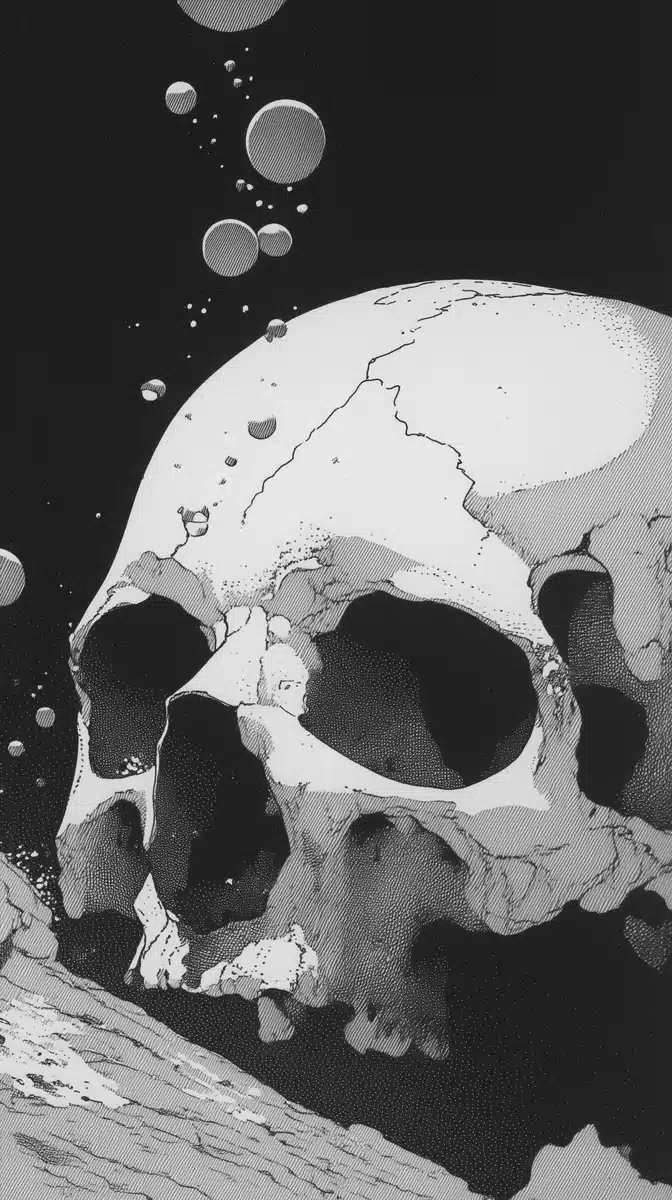 Skull in Apollonia Style Midjourney提示词
