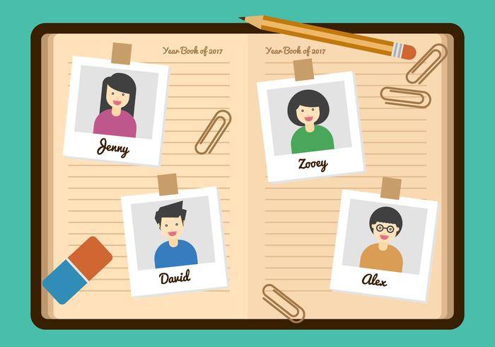 免费年鉴插画矢量