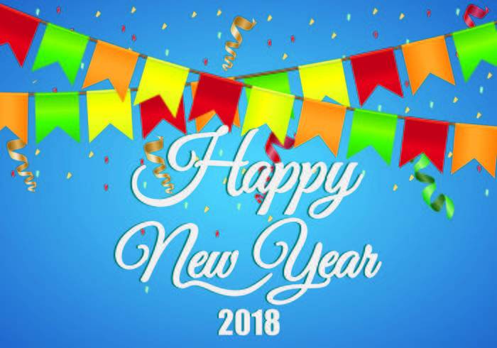新年快乐背景2018年