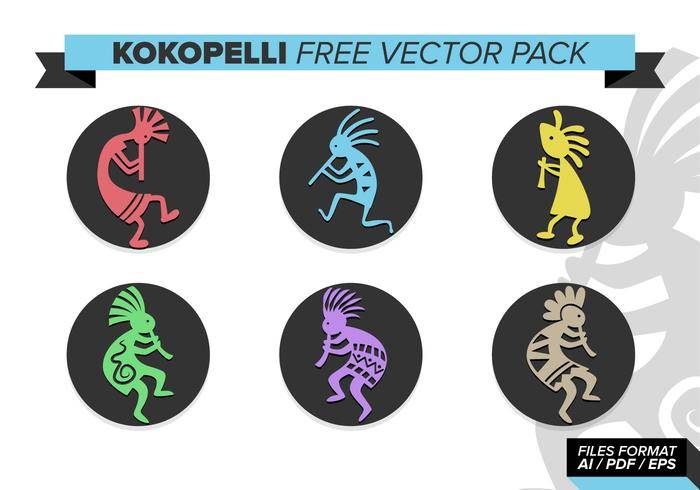 Kokopelli免费矢量包