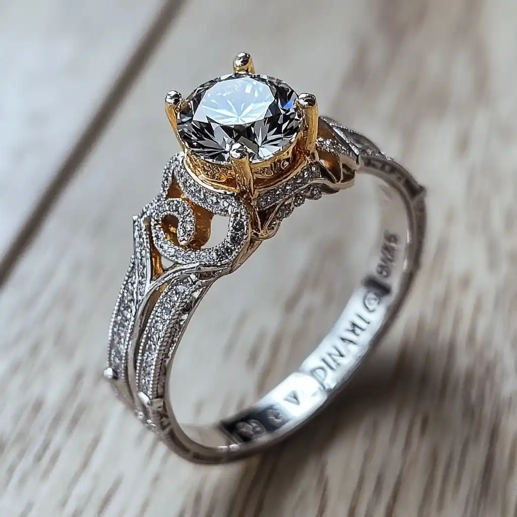 Luxury Art Deco Ring Midjourney提示词