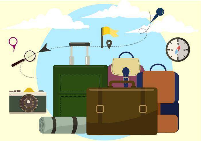 免费旅行时间矢量图
