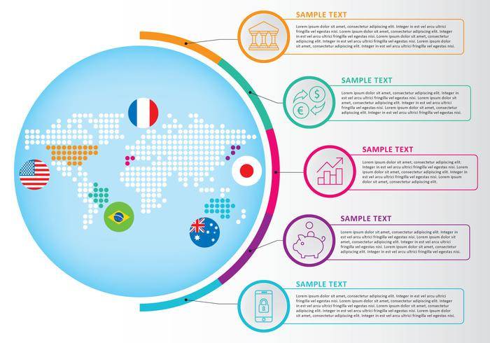 地图Infographic矢量