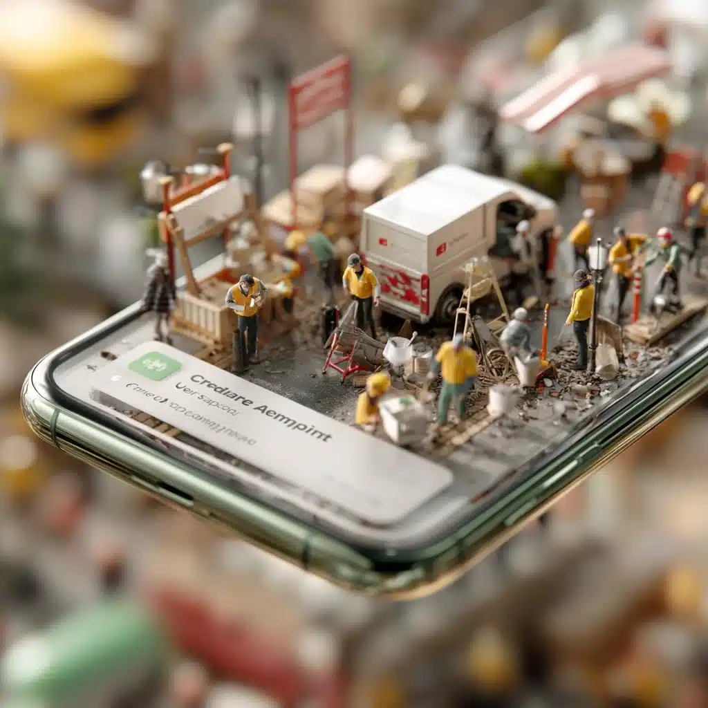 Floating Smartphone with Gig Workers Midjourney提示词