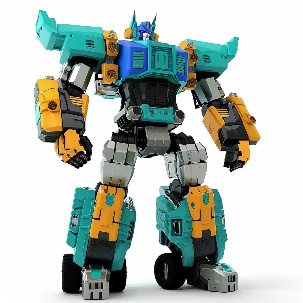 Modern Mint Truck Robot Midjourney提示词