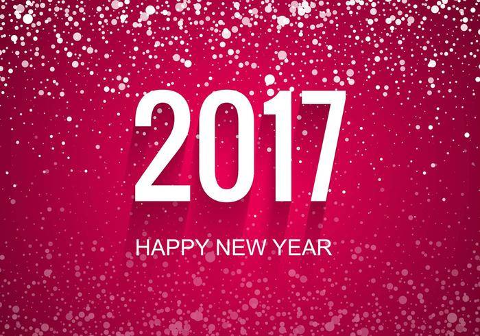 免费矢量新年2017年背景