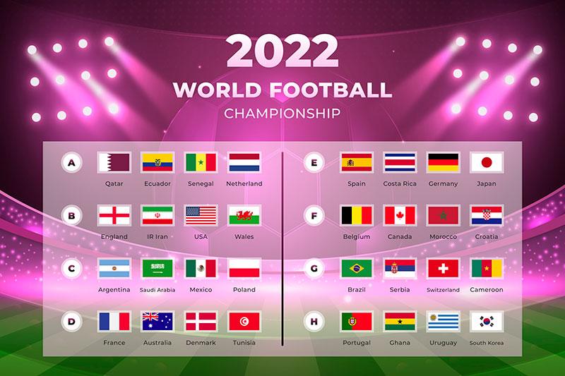 2022卡塔尔世界杯官方字体+logo足球英文球衣号码数字矢量素材源文件