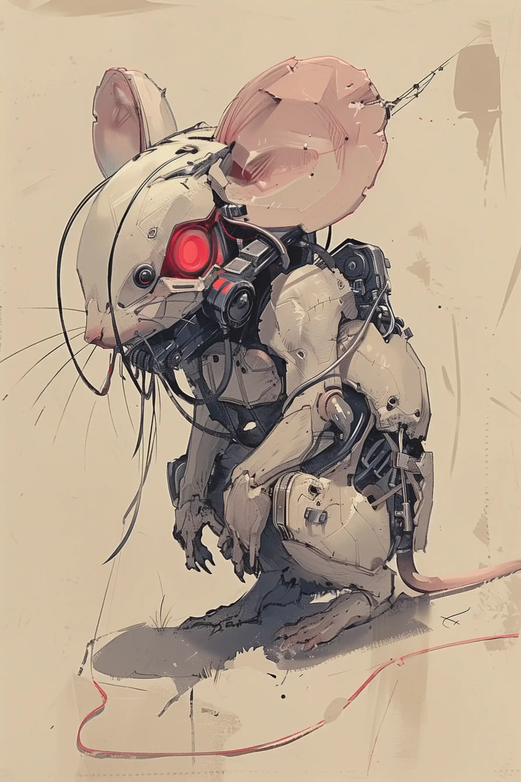 Stylized Mouse Poses Midjourney提示词