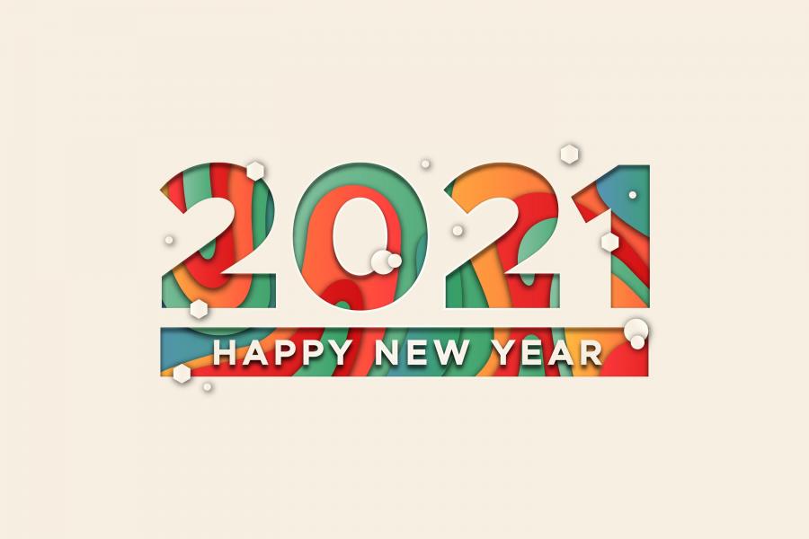 15款2021年新年数字矢量素材打包下载